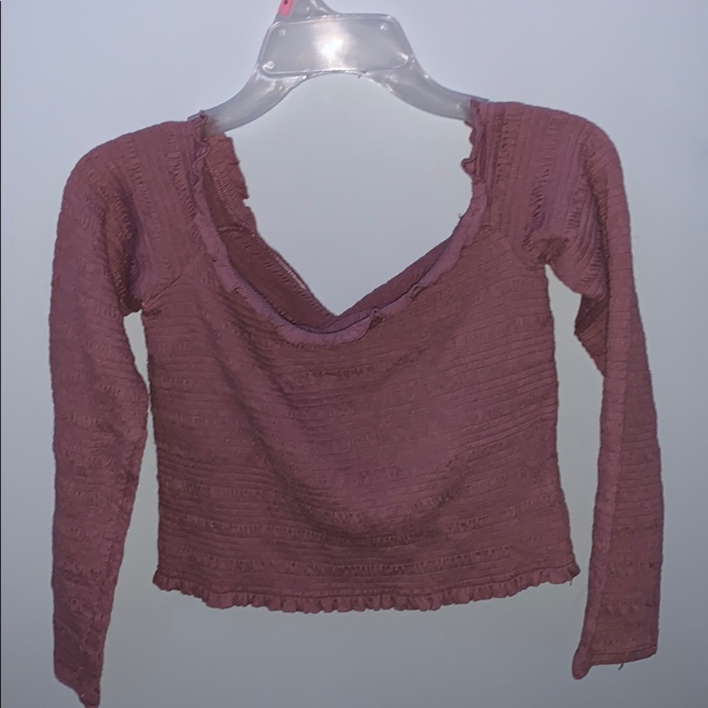 Long sleeve of the shoulder shirt